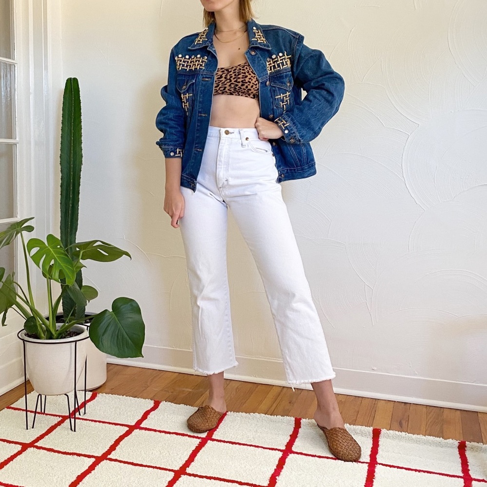 Vintage Bedazzled Jean Jacket